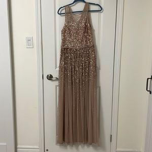Jenny Packham formal dusty rose/ rose gold dress